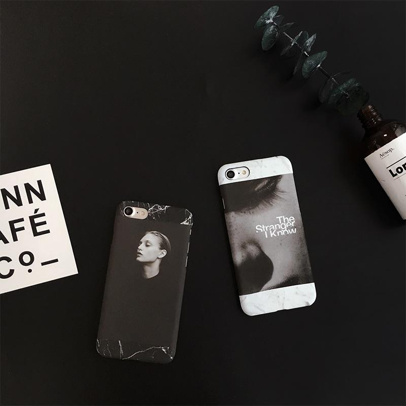 黑白时尚 苹果6手机壳iPhone7/6s/plus创意个性超薄潮男女款情侣