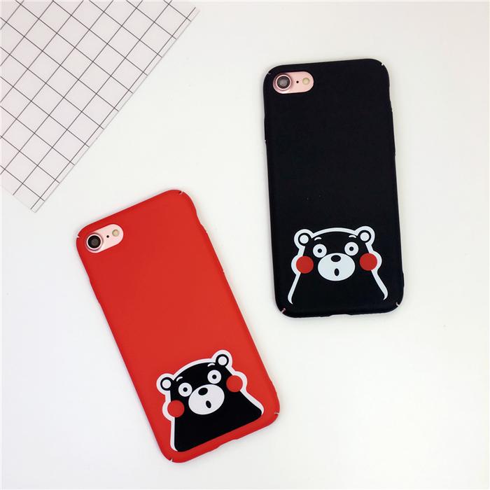 7plus可爱熊苹果6plus全包手机壳磨砂硬壳iPhone6s/7超薄情侣潮壳