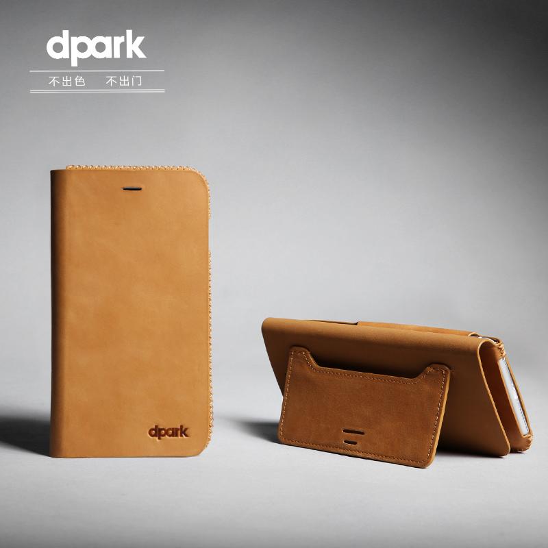 dpark iphone6plus手机壳苹果6s Plus保护套 商务翻盖式真皮套