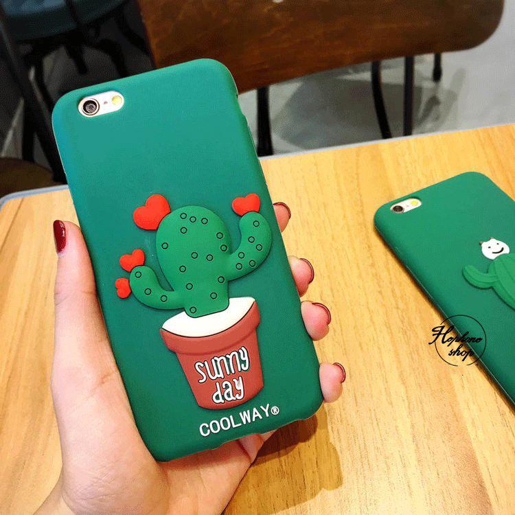 韩国卡通仙人掌iphone6手机壳苹果6s plus硅胶全包创意软壳护眼壳