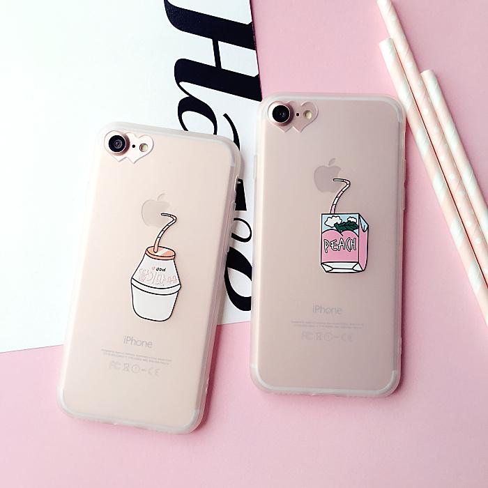 韩国饮料奶乳iPhone7手机壳苹果6splus软胶5.5外壳4.7plus保护套