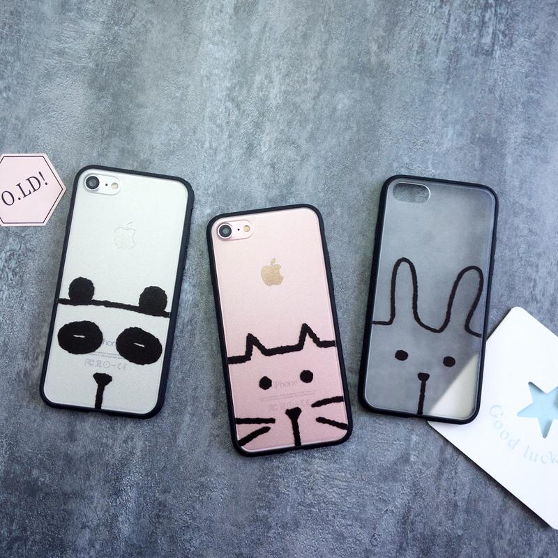 可爱卡通动物iphone7 plus手机壳6/6s硅胶套创意日韩个性软壳潮女