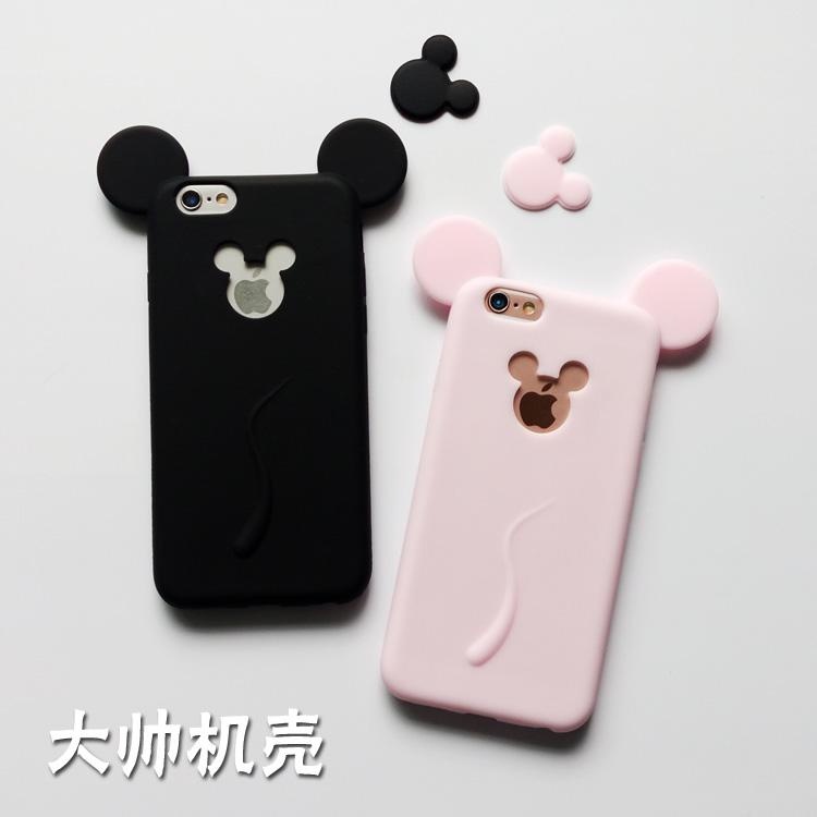 米奇头耳朵 iPhone6手机壳硅胶苹果6s plus保护套可爱创意4.7防摔