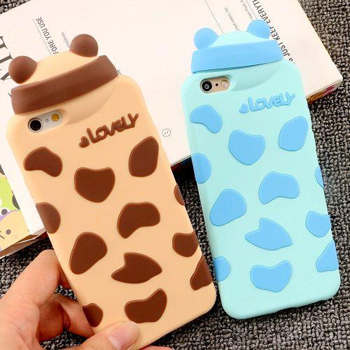 小熊奶瓶卡通iphone 7 SE/6/6s plus手机壳硅胶防摔5苹果5s保护套